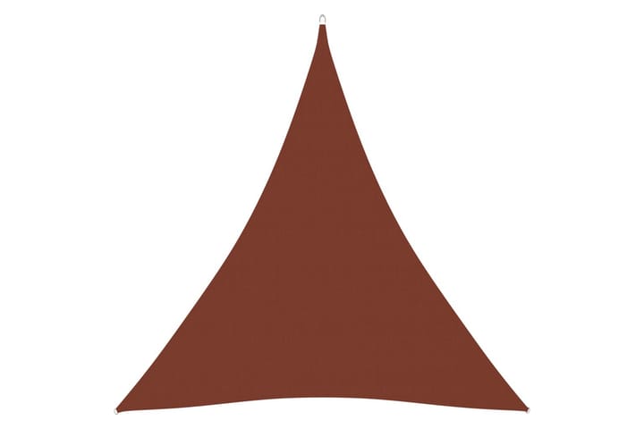 Solseil oxfordstoff trekantet 4,5x4,5x4,5 m terrakotta - Hagemøbler & utemiljø - Solbeskyttelse - Solseil