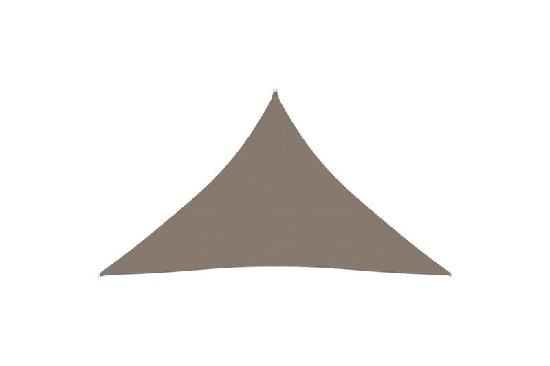 Solseil oxfordstoff trekantet 4x4x4 m gråbrun - Taupe - Hagemøbler - Solbeskyttelse - Solseil