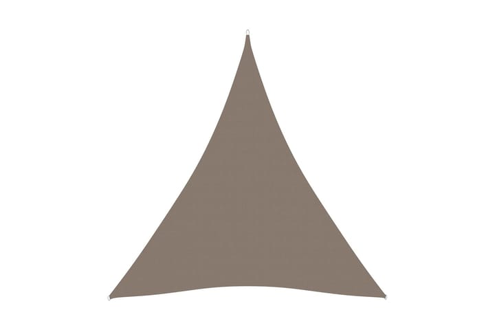 Solseil oxfordstoff trekantet 4x4x4 m gråbrun - Taupe - Hagemøbler & utemiljø - Solbeskyttelse - Solseil