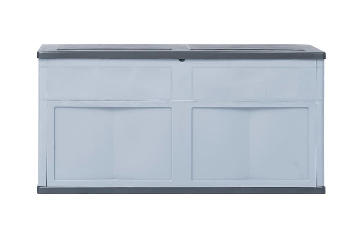 Putekasse 320 L grå svart - Hagemøbler & utemiljø - Utendørsoppbevaring - Puteoppbevaring - Puteboks & putekasse