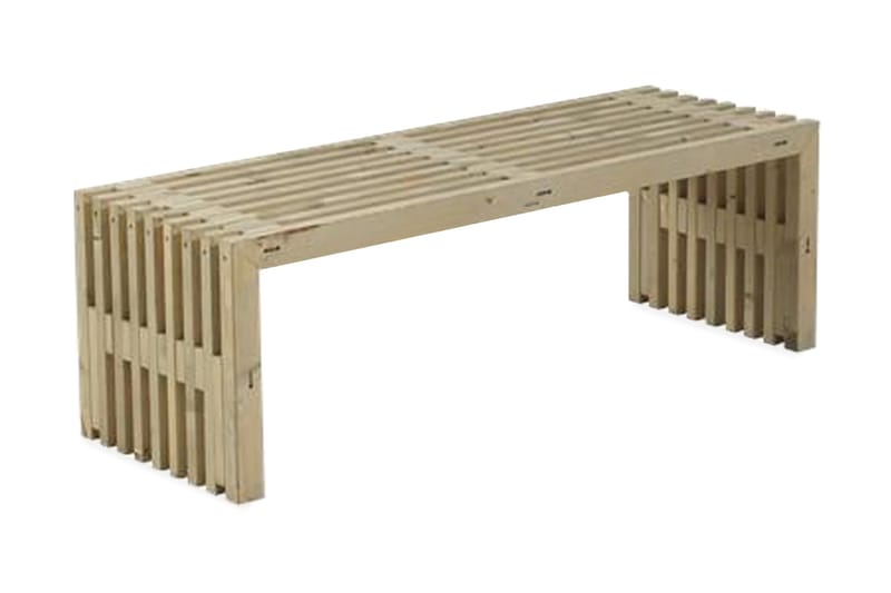 Rustikk benk Design av terrassebord 138x49x45cm drivvedfarge - Grå|Beige - Hagemøbler & utemiljø - Utesofa - Hagebenk & utebenk