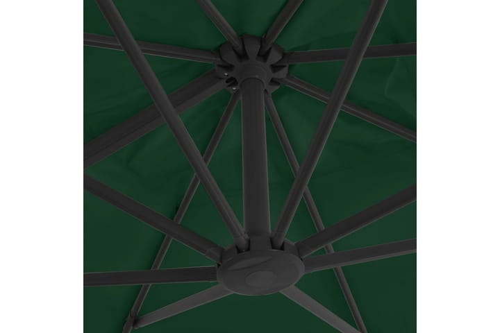 Hengeparasoll med aluminiumsstang 400x300 cm grønn - grønn - Hagemøbler & utemiljø - Stoler & Lenestoler - Solsenger & solvogner