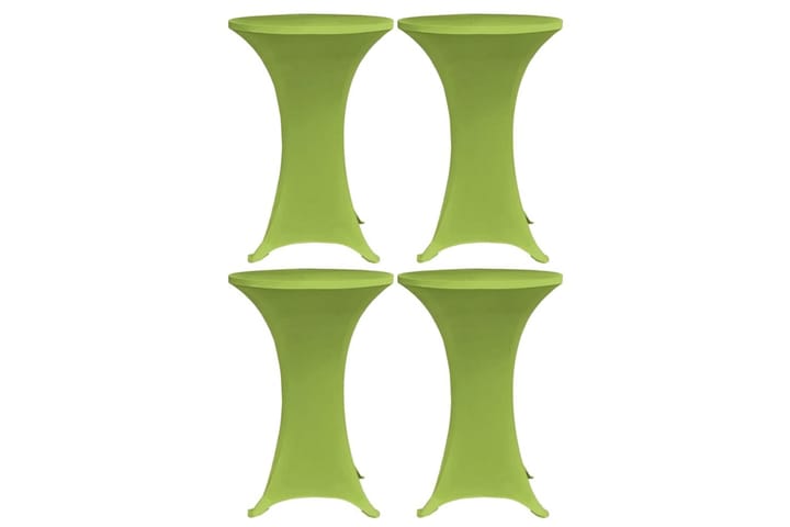 Elastisk bordduk 4 stk 70 cm grønn - grønn - Hagemøbler & utemiljø - Øvrig hagemøbler - Møbelbeskyttelse - Overtrekk hagemøbler