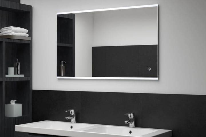 LED-veggspeil til bad med berøringssensor 100x60 cm - Interiør - Baderomsinnredning - Baderomsspeil