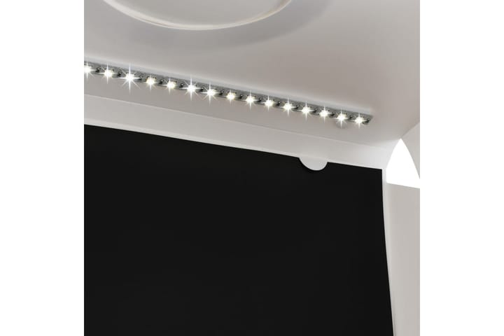 Sammenleggbar LED-fotostudiolysboks 40x34x37 cm plast hvit - Hvit - Innredning - Baderomsinnredning - Baderomsspeil