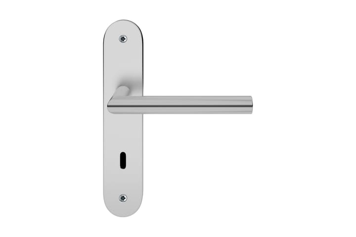 Dobbelt dørhåndtaksett med BB-lås rustfritt stål - Silver - Interiør - Dekorasjon & innredningsdetaljer - Dekorbeslag - Håndtak