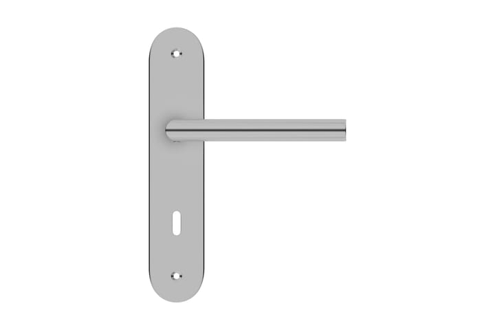 Dobbelt dørhåndtaksett med BB-lås rustfritt stål - Silver - Interiør - Dekorasjon & innredningsdetaljer - Dekorbeslag - Håndtak