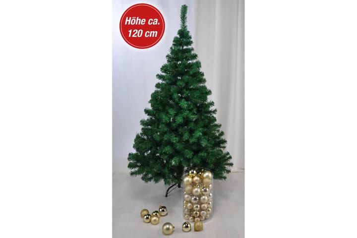 HI Juletre med metallstativ grønn 120 cm - Interiør - Dekorasjon & innredningsdetaljer - Julepynt & juledekorasjon - Plastjuletre