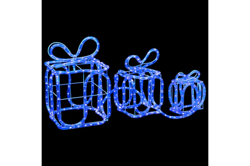 Julepynt gaveesker med 180 lysdioder innendørs utendørs - Blå - Innredning - Dekorasjon & innredningsdetaljer - Julepynt & juledekorasjon