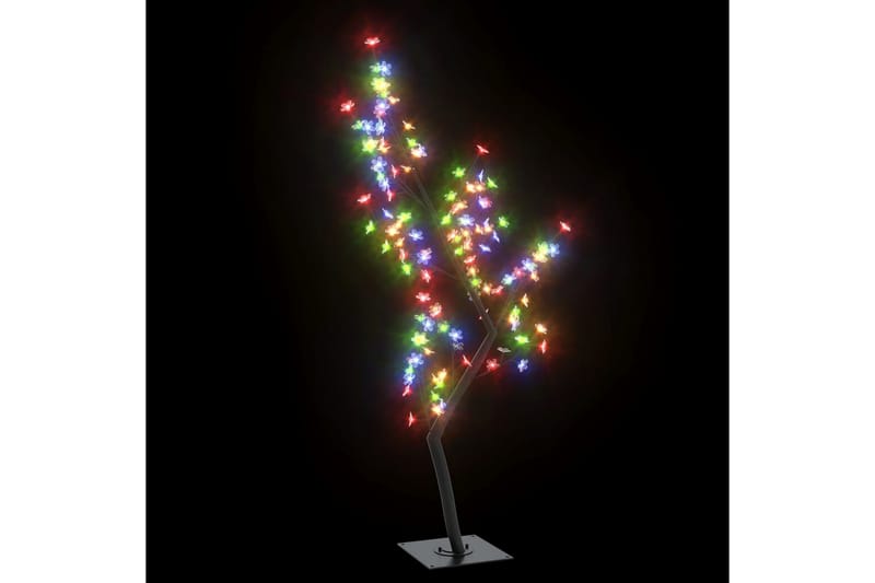 Juletre 128 lysdioder flerfarget lys kirsebærblomst 120 cm - Svart - Interiør - Dekorasjon & innredningsdetaljer - Julepynt & juledekorasjon - Plastjuletre