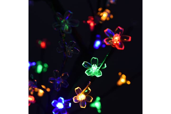 Juletre 128 lysdioder flerfarget lys kirsebærblomst 120 cm - Svart - Interiør - Dekorasjon & innredningsdetaljer - Julepynt & juledekorasjon - Plastjuletre