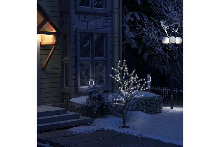 Juletre 128 lysdioder kaldhvitt lys kirsebærblomst 120 cm - Interiør - Dekorasjon & innredningsdetaljer - Julepynt & juledekorasjon - Plastjuletre