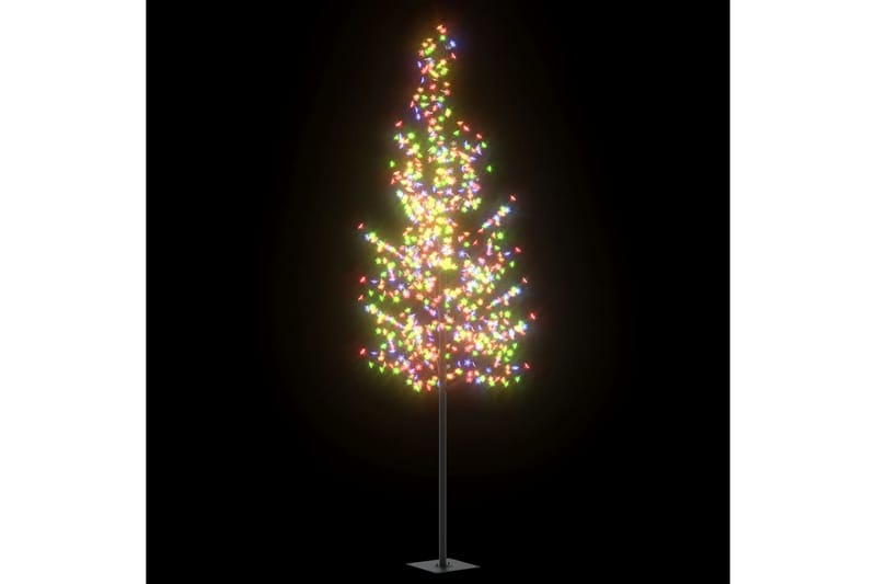 Juletre 600 lysdioder flerfarget lys kirsebærblomst 300 cm - Svart - Interiør - Dekorasjon & innredningsdetaljer - Julepynt & juledekorasjon - Plastjuletre