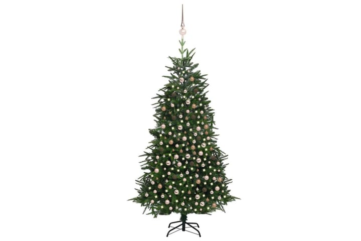 Kunstig juletre LED og kulesett i grønn 240 cm PVC og PE - Interiør - Dekorasjon & innredningsdetaljer - Julepynt & juledekorasjon - Plastjuletre