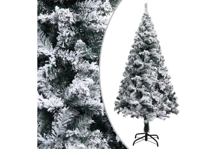 Kunstig juletre med flokket snø grønn 120 cm PVC - grønn - Interiør - Dekorasjon & innredningsdetaljer - Julepynt & juledekorasjon - Plastjuletre