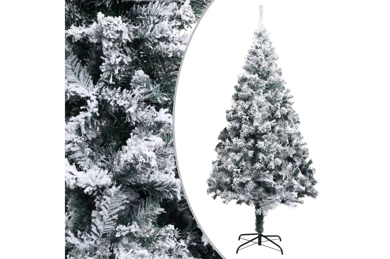 Kunstig juletre med flokket snø grønn 180 cm PVC - Interiør - Dekorasjon & innredningsdetaljer - Julepynt & juledekorasjon - Plastjuletre