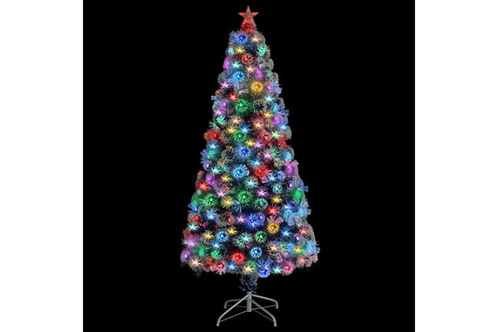 Kunstig juletre med LED hvit og blå 150 cm fiberoptikk - Interiør - Dekorasjon & innredningsdetaljer - Julepynt & juledekorasjon - Plastjuletre