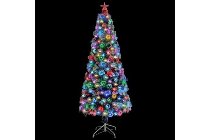 Kunstig juletre med LED hvit og blå 180 cm fiberoptikk - Innredning - Dekorasjon & innredningsdetaljer - Julepynt & juledekorasjon - Plastjuletre