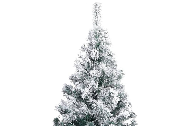 Kunstig juletre med LED og flokket snø grønn 400 cm PVC - Innredning - Dekorasjon & innredningsdetaljer - Julepynt & juledekorasjon - Plastjuletre