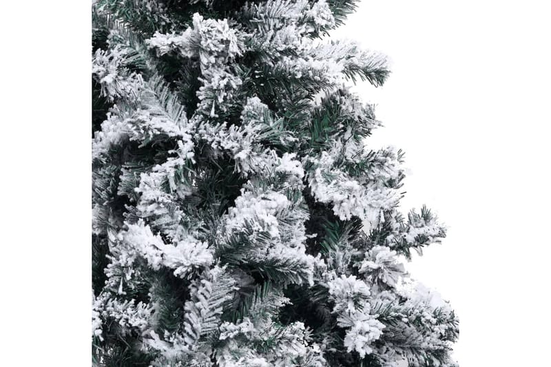 Kunstig juletre med LED og flokket snø grønn 400 cm PVC - Innredning - Dekorasjon & innredningsdetaljer - Julepynt & juledekorasjon - Plastjuletre