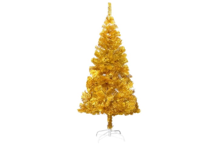 Kunstig juletre med LED og kulesett 120 cm PET gull - Interiør - Dekorasjon & innredningsdetaljer - Julepynt & juledekorasjon - Plastjuletre