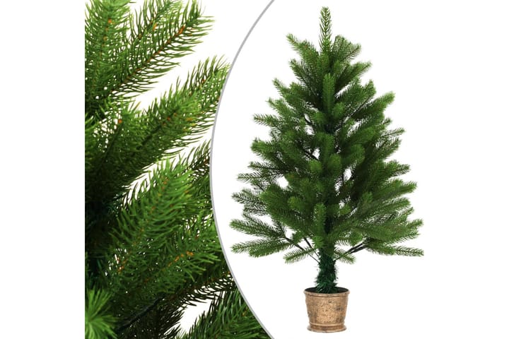 Kunstig juletre med LED og kulesett 90 cm grønn - Innredning - Dekorasjon & innredningsdetaljer - Julepynt & juledekorasjon - Plastjuletre