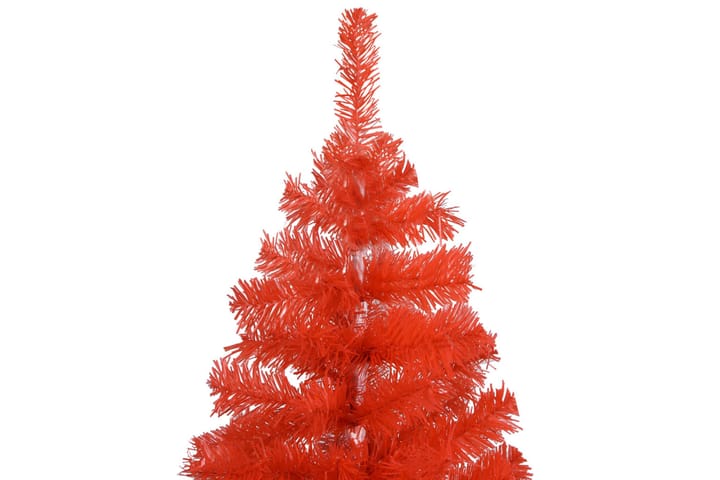 Kunstig juletre med LED og stativ 210 cm PVC rød - Innredning - Dekorasjon & innredningsdetaljer - Julepynt & juledekorasjon - Plastjuletre