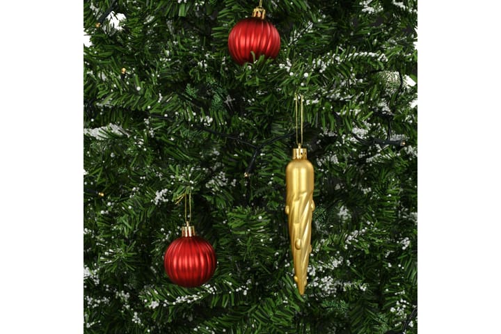 Kunstig juletre med snø og paraplybase grønn 190 cm - grønn - Innredning - Dekorasjon & innredningsdetaljer - Julepynt & juledekorasjon - Plastjuletre