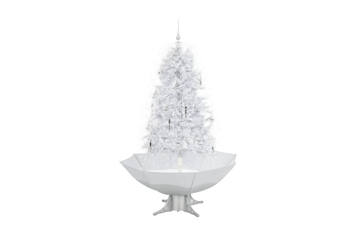 Kunstig juletre med snø og paraplyfot hvit 170 cm - Hvit - Interiør - Dekorasjon & innredningsdetaljer - Julepynt & juledekorasjon - Plastjuletre