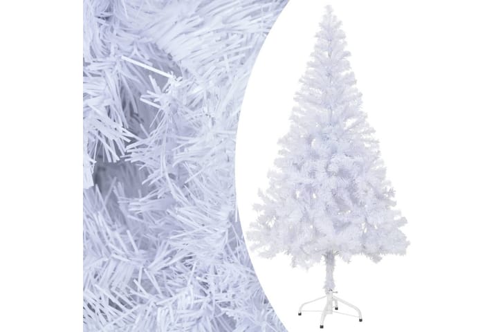 Kunstig juletre med stativ 120 cm 230 grener - Hvit - Interiør - Dekorasjon & innredningsdetaljer - Julepynt & juledekorasjon - Plastjuletre