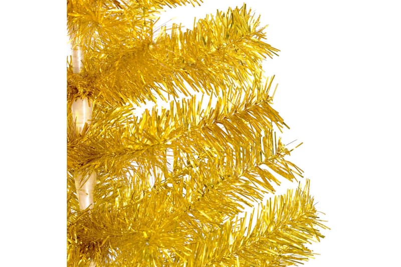 Kunstig juletre med stativ gull 240 cm PET - Gull - Innredning - Dekorasjon & innredningsdetaljer - Julepynt & juledekorasjon - Plastjuletre
