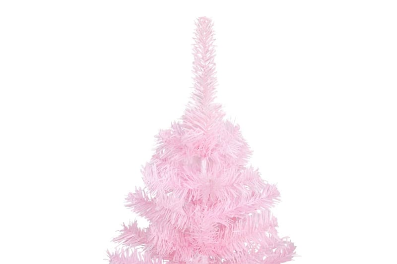 Kunstig juletre med stativ rosa 240 cm PVC - Innredning - Dekorasjon & innredningsdetaljer - Julepynt & juledekorasjon - Plastjuletre
