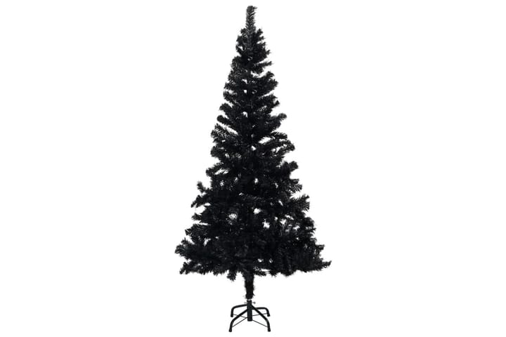Kunstig juletre med stativ svart 120 cm PVC - Svart - Interiør - Dekorasjon & innredningsdetaljer - Julepynt & juledekorasjon - Plastjuletre