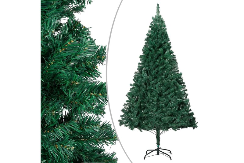 Kunstig juletre med tykke grener grønn 150 cm PVC - Interiør - Dekorasjon & innredningsdetaljer - Julepynt & juledekorasjon - Plastjuletre