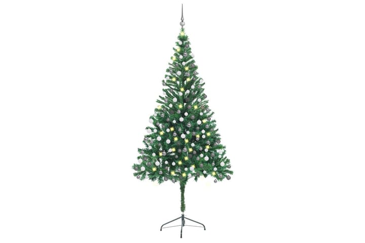 Kunstig juletresett med LED og kuler 210 cm 910 grener - Innredning - Dekorasjon & innredningsdetaljer - Julepynt & juledekorasjon - Plastjuletre