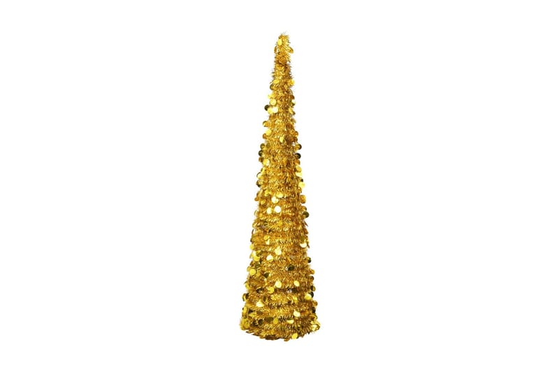 Pop-up kunstig juletre gull 180 cm PET - Interiør - Dekorasjon & innredningsdetaljer - Julepynt & juledekorasjon - Plastjuletre