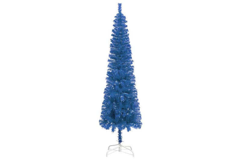 Slankt juletre blå 150 cm - Innredning - Dekorasjon & innredningsdetaljer - Julepynt & juledekorasjon - Plastjuletre