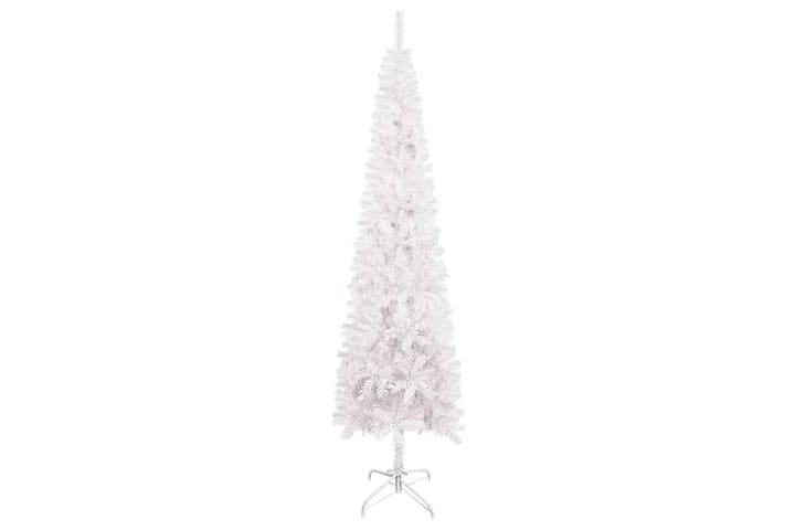 Slankt juletre med LED og kulesett hvit 120 cm - Interiør - Dekorasjon & innredningsdetaljer - Julepynt & juledekorasjon - Plastjuletre