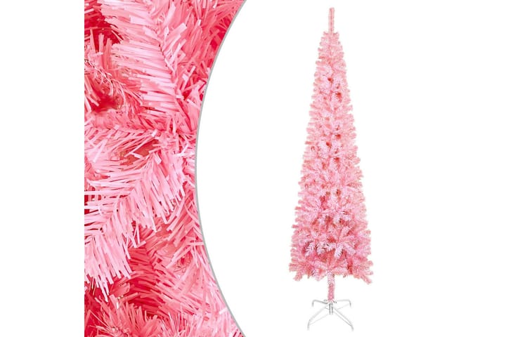 Slankt juletre rosa 180 cm - Innredning - Dekorasjon & innredningsdetaljer - Julepynt & juledekorasjon - Plastjuletre