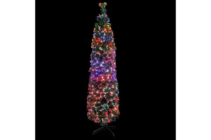 Slankt kunstig juletre med stativ 240 cm fiberoptikk - Interiør - Dekorasjon & innredningsdetaljer - Julepynt & juledekorasjon - Plastjuletre