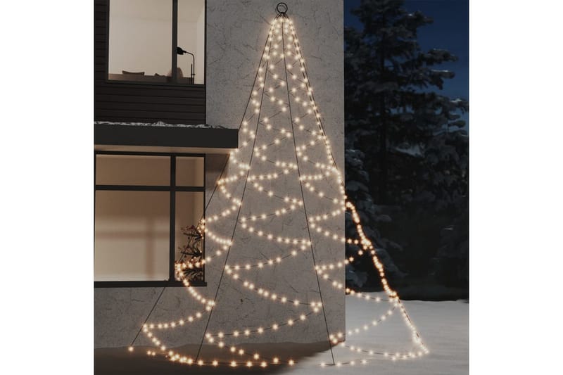 Veggtre med metallkrok 720 LED varmhvit 5 m - Hvit - Innredning - Dekorasjon & innredningsdetaljer - Julepynt & juledekorasjon