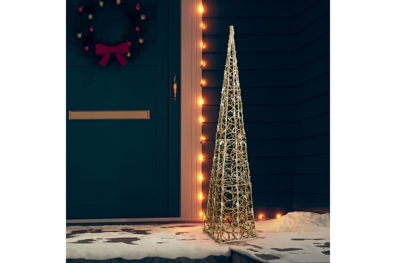 Dekorativ LED-lyskjegle i akryl varmhvit 120 cm - Innredning - Dekorasjon & innredningsdetaljer - Julepynt & juledekorasjon