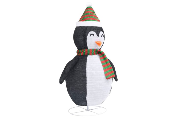Dekorativ pingvinfigur julesnø LED luksusstoff 120 cm - Svart - Innredning - Dekorasjon & innredningsdetaljer - Julepynt & juledekorasjon