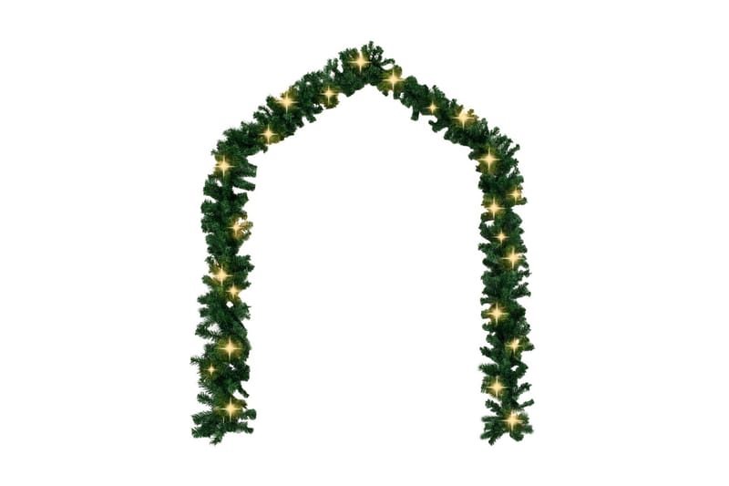 Julegarland med LED-lys 20 m - Grønn - Innredning - Dekorasjon & innredningsdetaljer - Julepynt & juledekorasjon - Julekrans