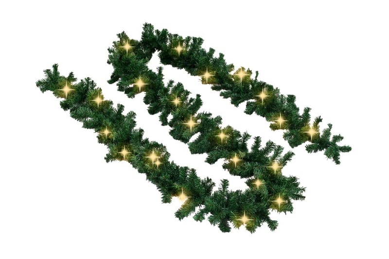 Julegarland med LED-lys 5 m - Hvit - Innredning - Dekorasjon & innredningsdetaljer - Julepynt & juledekorasjon