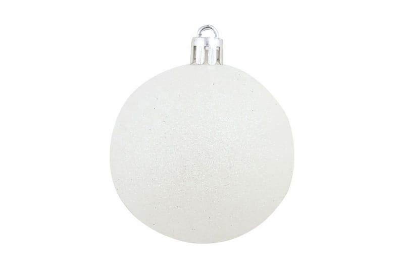 Julekulesett 6 cm 100 stk hvit/grå - Innredning - Dekorasjon & innredningsdetaljer - Julepynt & juledekorasjon
