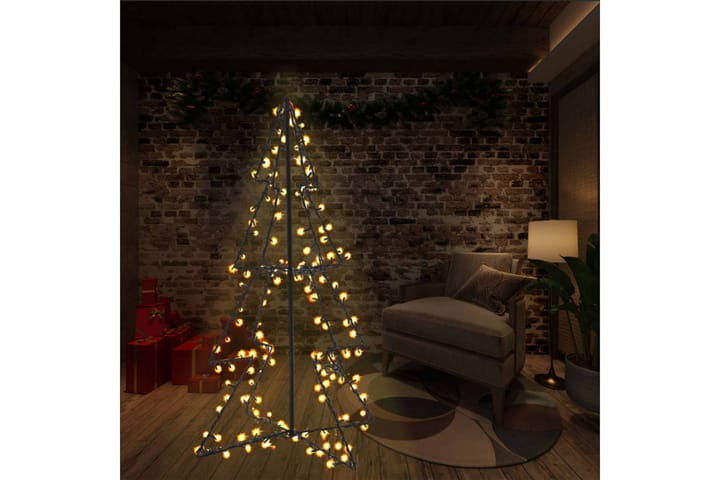 Juletre kjegle 160 LED innendørs og utendørs 78x120 cm - Hvit - Innredning - Dekorasjon & innredningsdetaljer - Julepynt & juledekorasjon - Juletrepynt