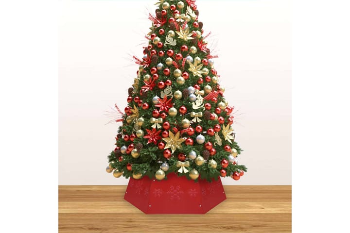 Juletreskjørt rødt 68x25 cm - Rød - Innredning - Dekorasjon & innredningsdetaljer - Julepynt & juledekorasjon