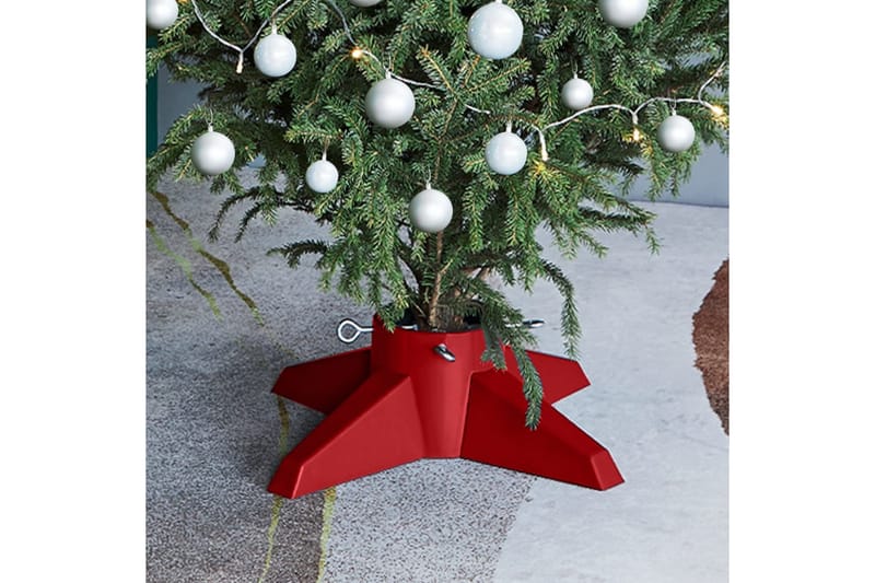 Juletrestativ rød 55,5x55,5x15 cm - Rød - Innredning - Dekorasjon & innredningsdetaljer - Julepynt & juledekorasjon