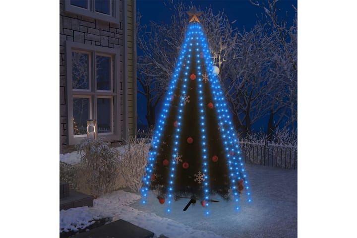 Nettlys for jultre med 250 LED blå 250 cm - Blå - Innredning - Dekorasjon & innredningsdetaljer - Julepynt & juledekorasjon